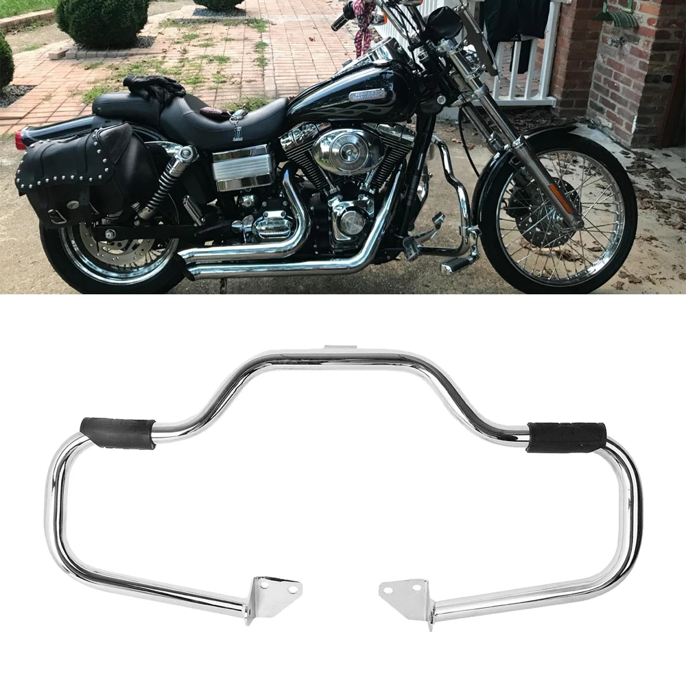 Mustache Chrome Highway Engine Guard Crash Bar For Harley Touring