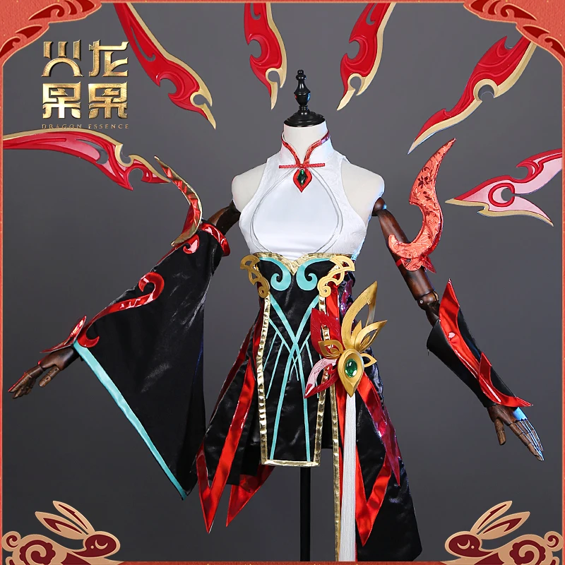 

Anime Game LOL Irelia NewYear Skin Battle Gorgeous Dress Party Uniform Role Play Cosplay Costume Halloween Carnival Women 2023