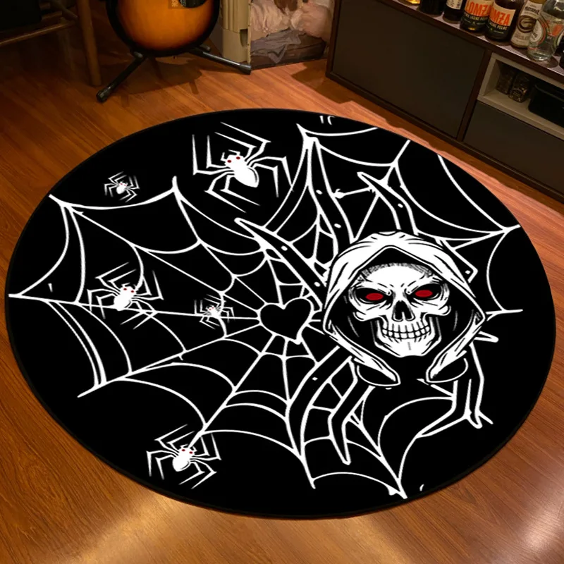 

Halloween Decorations Black Spider Web Carpet For Living Room House Decor Coffee Table Large Area Rugs Non-slip Entrance Doormat