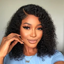 Water Wave Short Bob Human Hair Wigs 13X4 Lace Front Pre Plucked Brazilian Wet And Wavy Isee Lace Closure Bob Wigs For Women