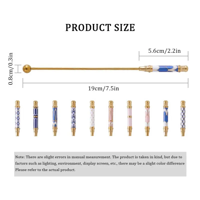 Cocktail Stirrers 304 Stainless Steel Cocktail Stirrer Ceramic Long Handle Cocktail Stirring Sticks Bar Puddler Martini Stirring Rod Bar Tools
