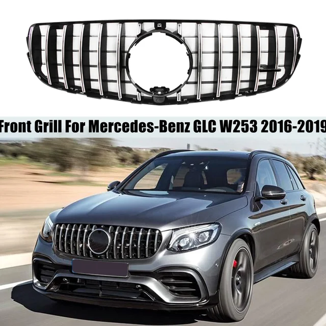 Front Bumper Grills For Mercedes Benz GLC W253 X253 2016-2019 GLC 300  Racing Retrofit Grill