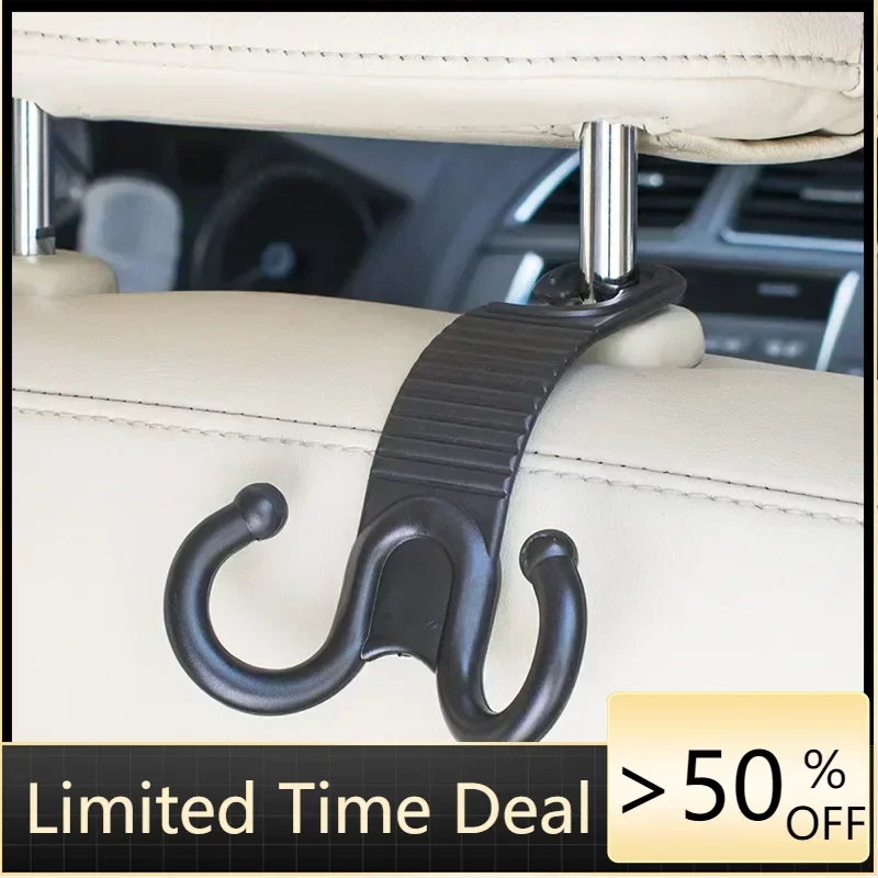 Upgraded 2 in 1 Car Headrest Hooks Car Seat Hooks Durable Car Purse