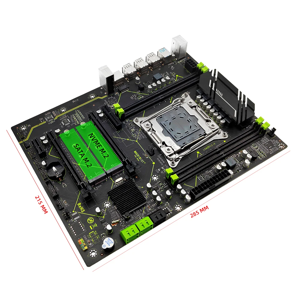 Machinista X99 Placa-mãe Suporte Lga 20113 Xeon e5 v3 v4 Processador Cpu Ddr4 Ram Memória de Quatro Canais Atx Nvme M.2 X99 Mr9a - Imagem 3