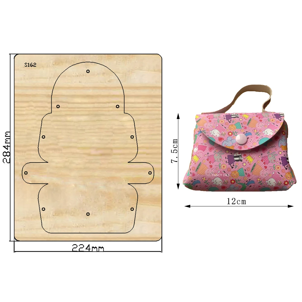 Matrices de Découpe de Sacs pour Scrapbooking, Moule en Bois pour Fustelle, Grande Machine