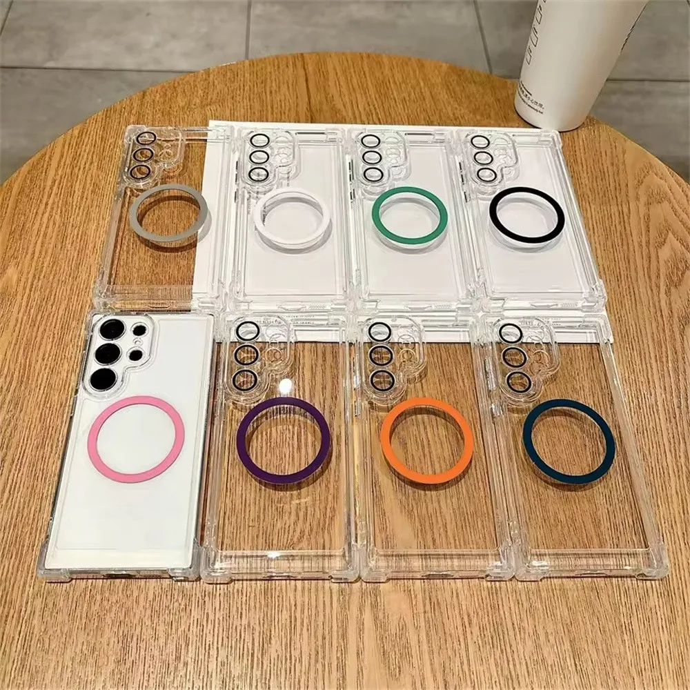 Ultra Clear Magnetic Phone Case with Shockproof Corner Protector