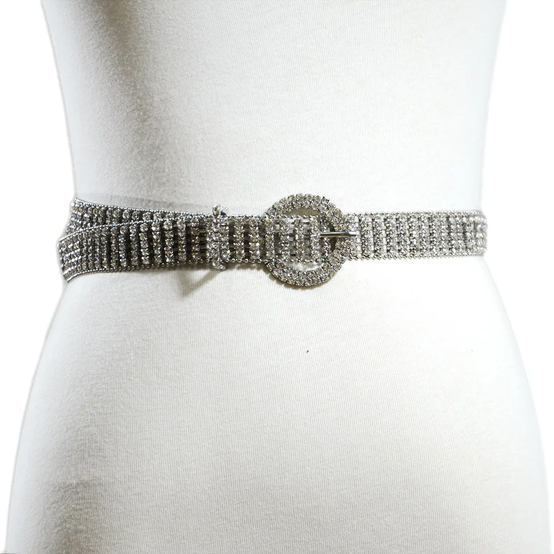 European and American new high-end hand-set diamond waist seal manufacturers direct sales wedding dress accessories bridal belt