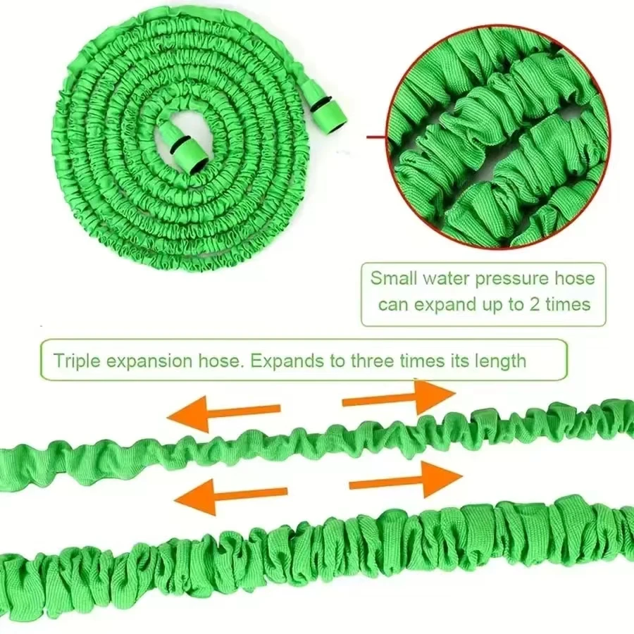 Expandable Magic Hose High-Pressure Car Wash 7 Water Spraying Functions Water Gun Home Garden