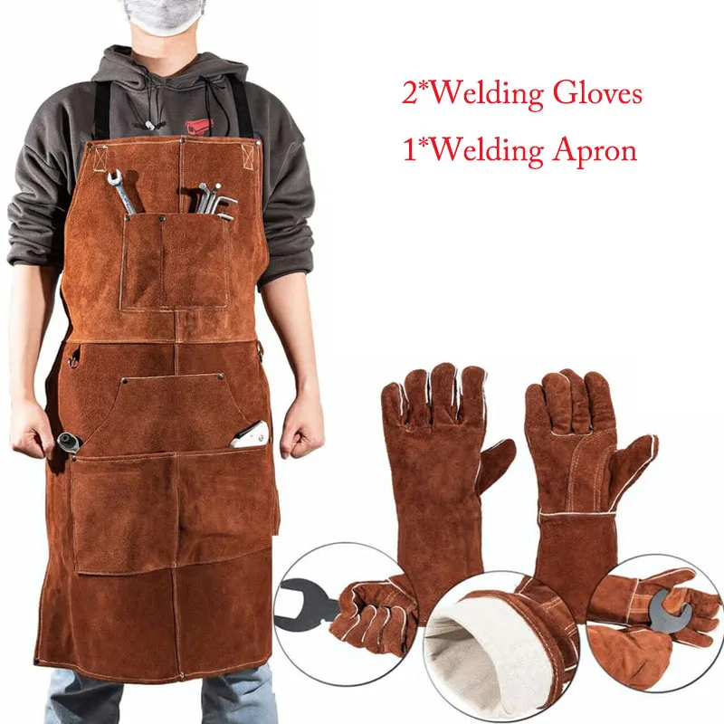 welding-gloves-24-x-36-leather-work-shop-welding-apron-perfect-heat-flame-resistant-tools-set-for-weldersblacksmiths