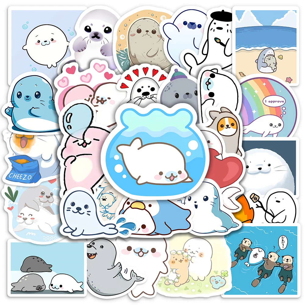 10/25/50Pcs Cartoon Seals Stickers DIY Skateboard Laptop Luggage Cup Bike Motorcycle Phone PVC Waterproof Child Toys cartoon stickers,decorative stickers,self adhesive stickers,custom stickers,stationery stickers,anime stickers,paper stickers,adhesive stickers,decorative labels stickers,roll packaging stickers