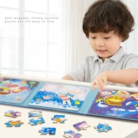 Baby Progressive Magnetic Puzzle Animal Traffic Ocean Theme 9 To 25 Pieces Early Learning Toys for Kids Aged 1 To 6 Years Old 1