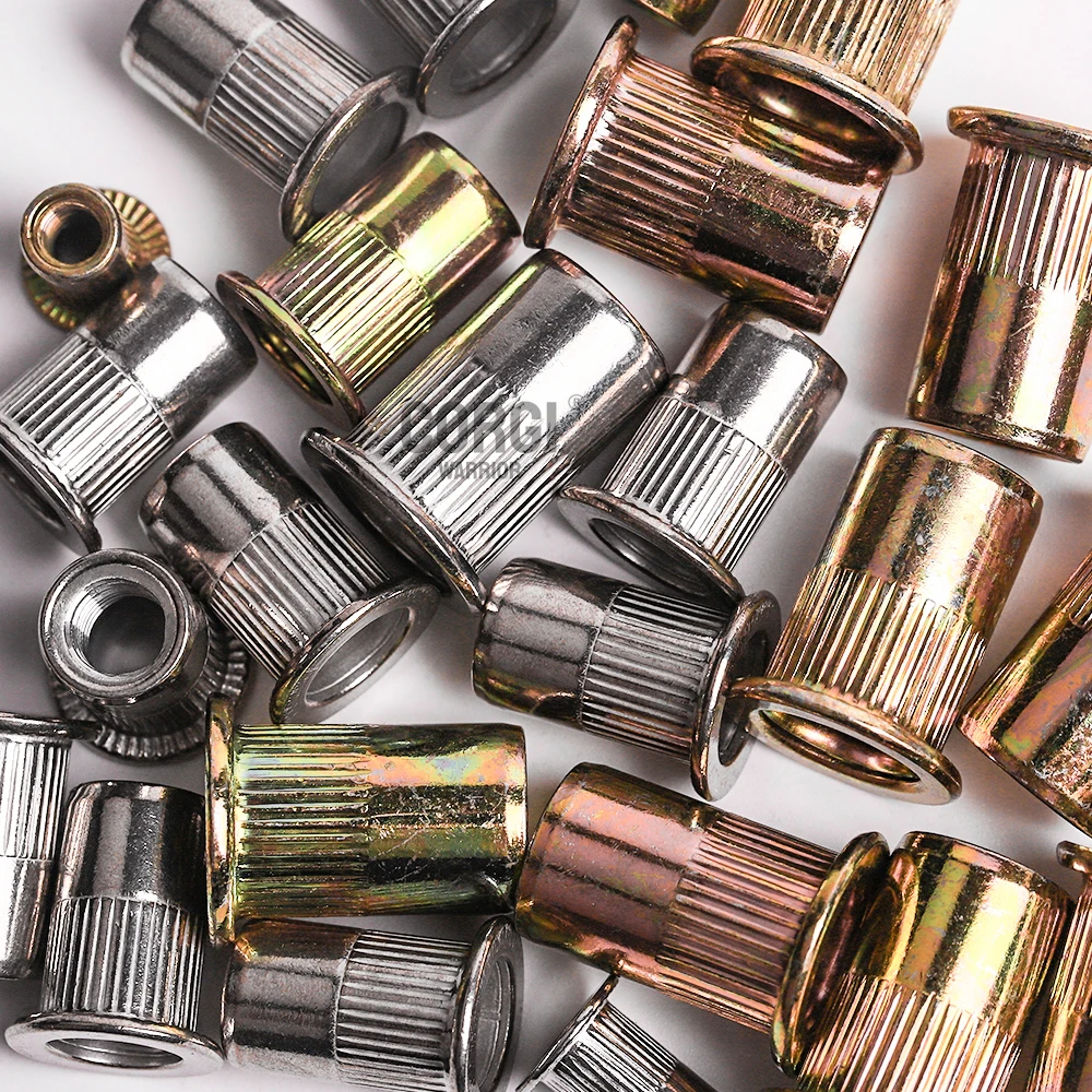 Dadi A Testa Piatta Set 160 Rivetti Filettati - Per Legno, Metallo E Mobili, M4 M5 M6 M8 M10 Inserti Filettati - Foto 6