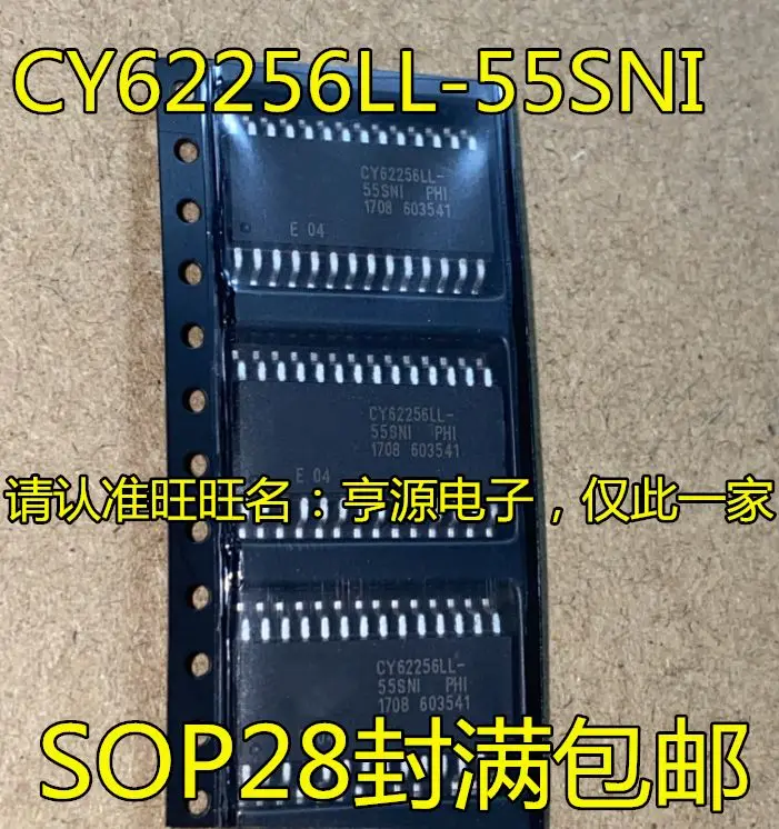 

Бесплатная доставка CY62256LL CY62256LL-55SNI SOP28 5 шт.