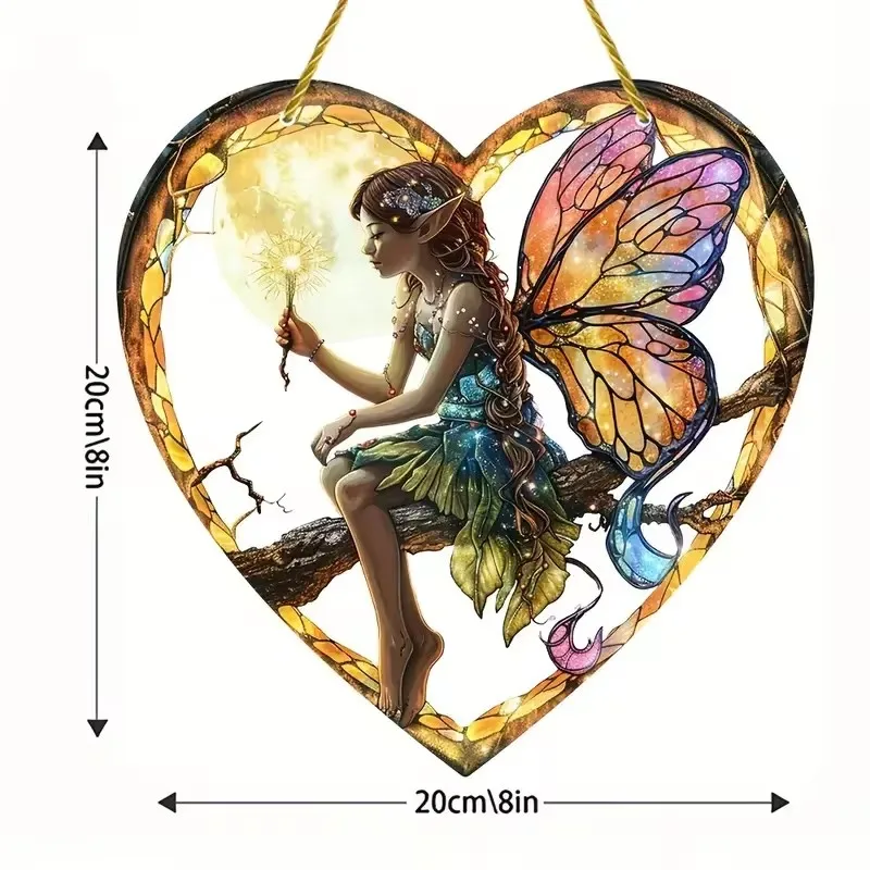 Enchanted Fairy Heart Suncatcher 2 | Enchanted Fairy Heart Suncatcher 2