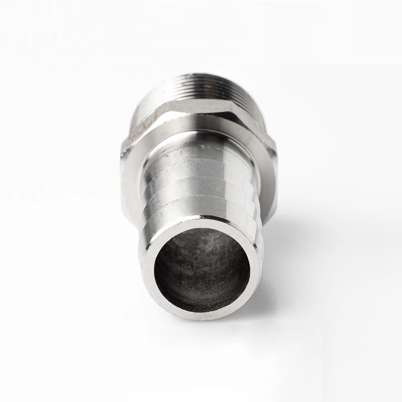 SS304 BSPT Hose Barb Connector with External Thread 1/8 "1/4" 3/8 "1/2" 3/4 "Hose pagoda coupling Connector