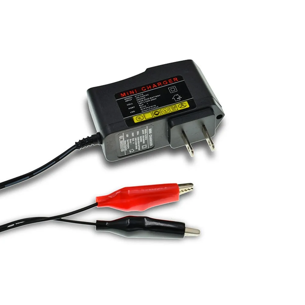 

12V 1000ma Motorcycle Battery Charger Smart Lead Acid AGM GEL Battery Charger For Car Motorcycle ATVs PWC Lawn Mowers