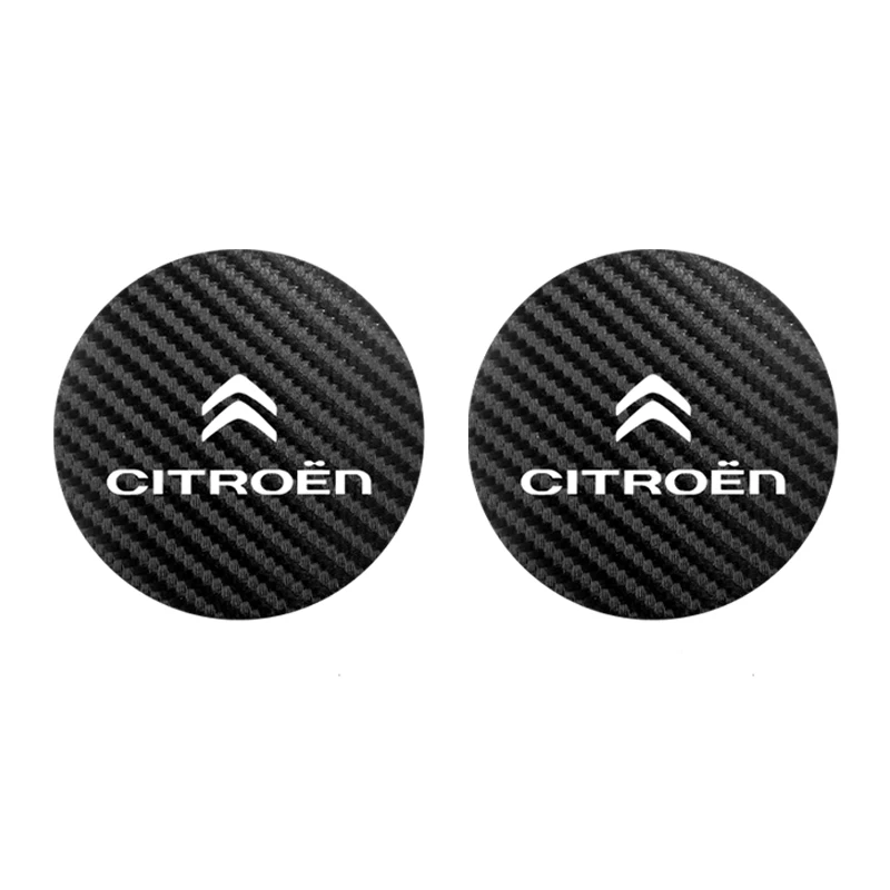 Set of 2 Carbon Fiber Car Cup Holder Coasters