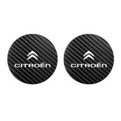 Set of 2 Carbon Fiber Car Cup Holder Coasters (CF)