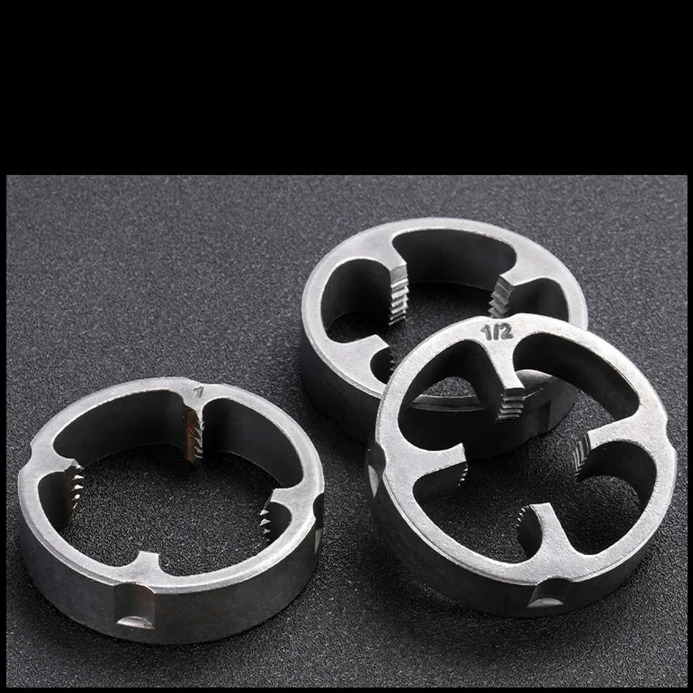 NPT Thread Maker Die Set, 3-Types 1/2'' 3/4'' 1'' PVC Tools Thread Maker Tools Kit for Plastic Round Pipes Tubes