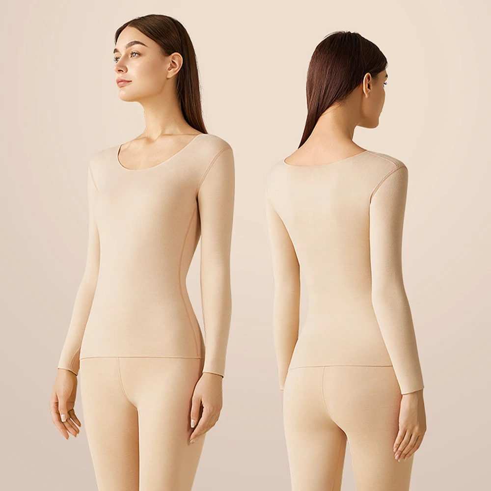 Women's Thermal Underwear Lingerie Set Thermal Shirt Pants Leggings For Winter