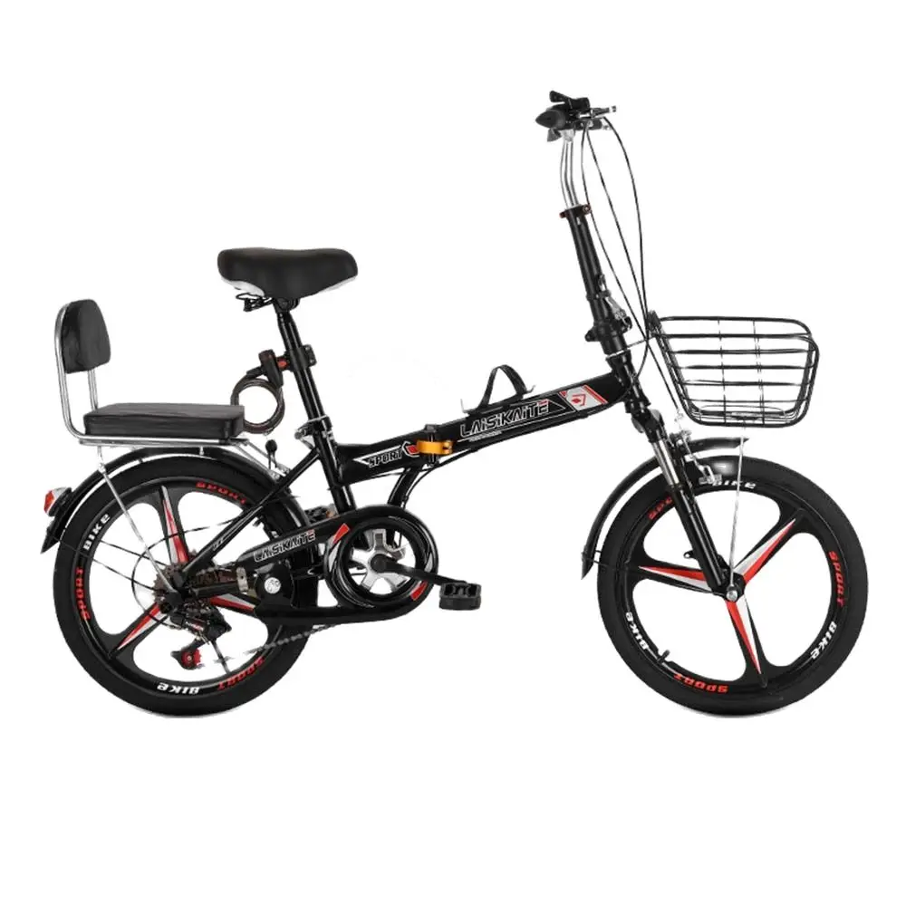 FoldingBicycle20InchBicycleAdultStudentsDiscBrakePortable