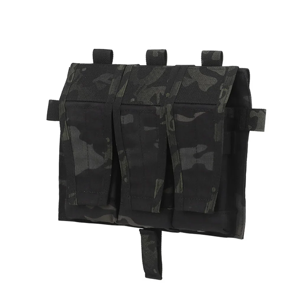 500d Nylon Dreifach beutel m4/5,56 Jagd weste abnehmbare Klappe Front tasche Platten träger Zubehör für avs spc jpc 2,0 Weste – Detail 9