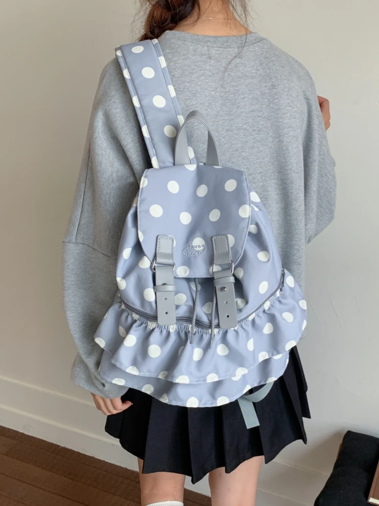 Casual College Style Women's Backpack 2025 New Fashion Multi-Pocket Small Bookbag Autumn Winter Travel Outdoor Small Rucksack - 4