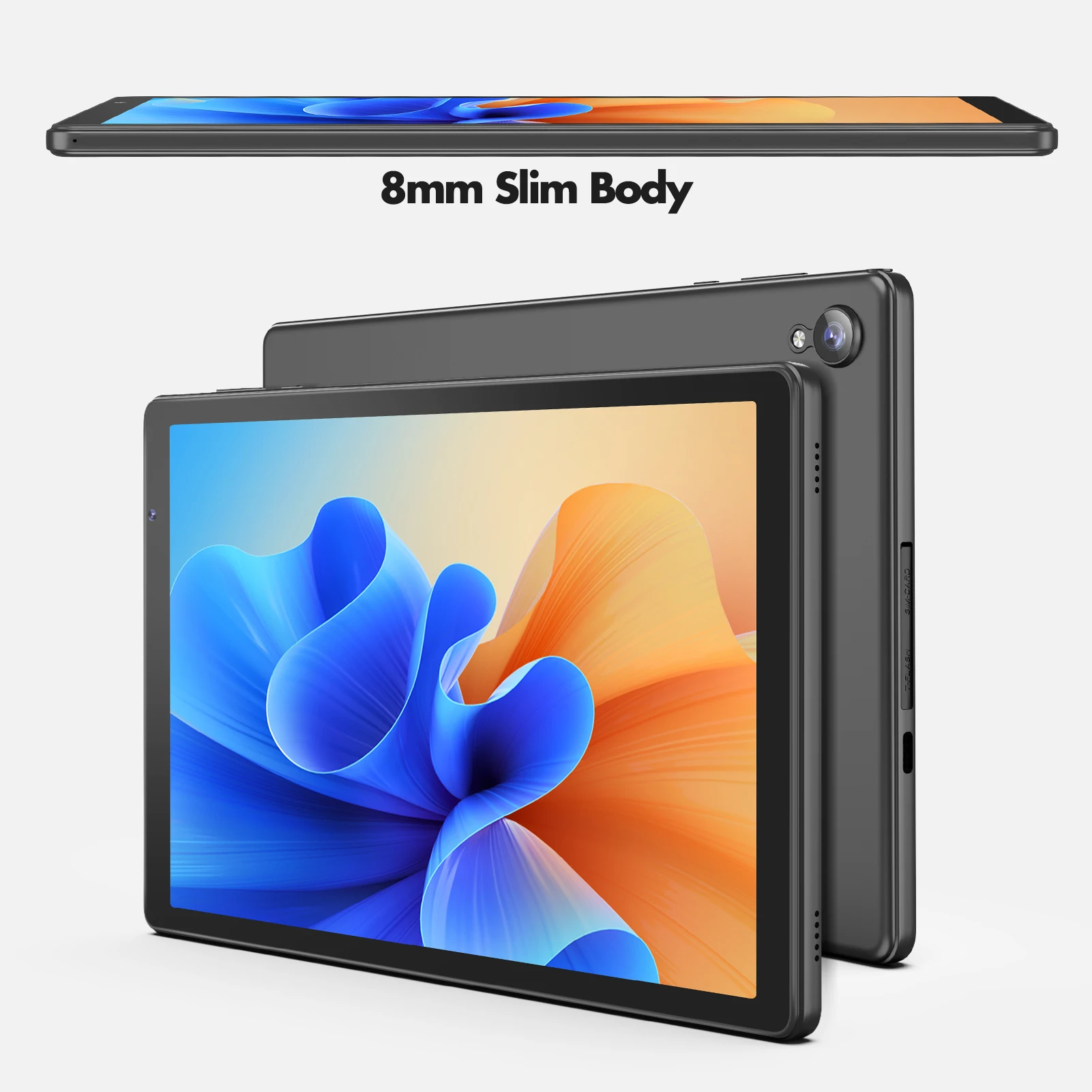 PRITOM Tablet 10 inch Android 12 32GB ROM 512GB Expand Tablets, 2GB RAM Wi-Fi 6 Tablet PC with 1.6GHz Quad Core CPU, 10.1 inch 3