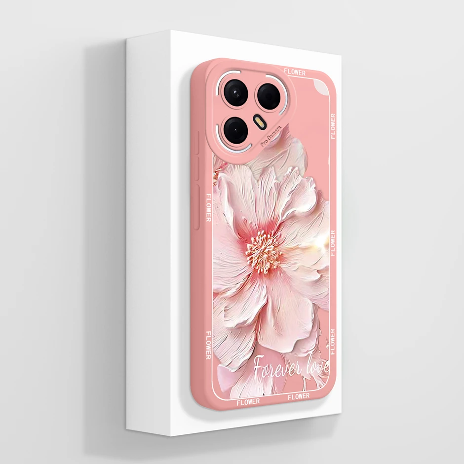 Artistic Oil Painting Style Soft Silicone Anti-Drop Phone Case Cover
