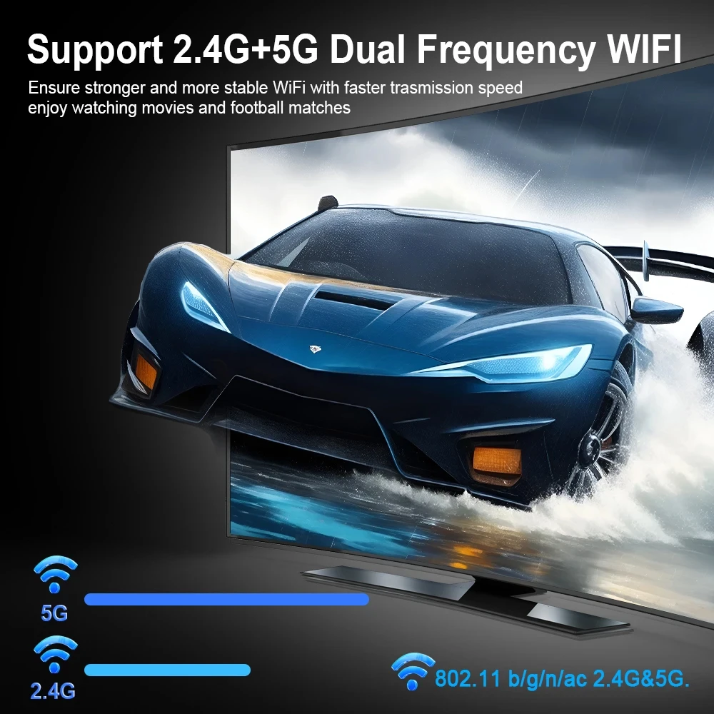 LEMFO TV98 ̴ TV ƽ, ȵ̵ 12 , 8K , 4K  6, 3D TV ڽ, 2.4G  5G ٵ ʸ   ڽ, 16GB, 32GB