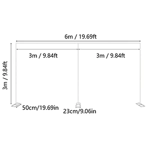 3x6M Wedding Arch Set Stainless Steel Stand Decorative Flower Balloon Arches For Party