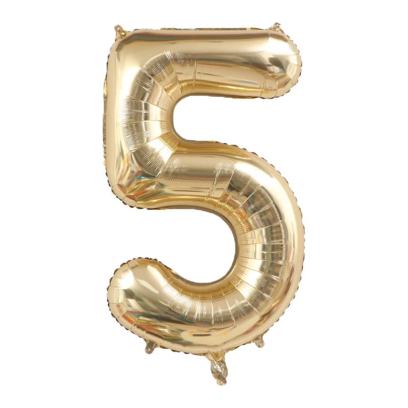 40-Zoll-Champagner-Gold-Zahlenballon für Erwachsene, Jungen, Mädchen, alles Gute zum Geburtstag, Partydekorationen, 1. Kinder, große 1–9 Folien-Helium-Globos – Detail 6