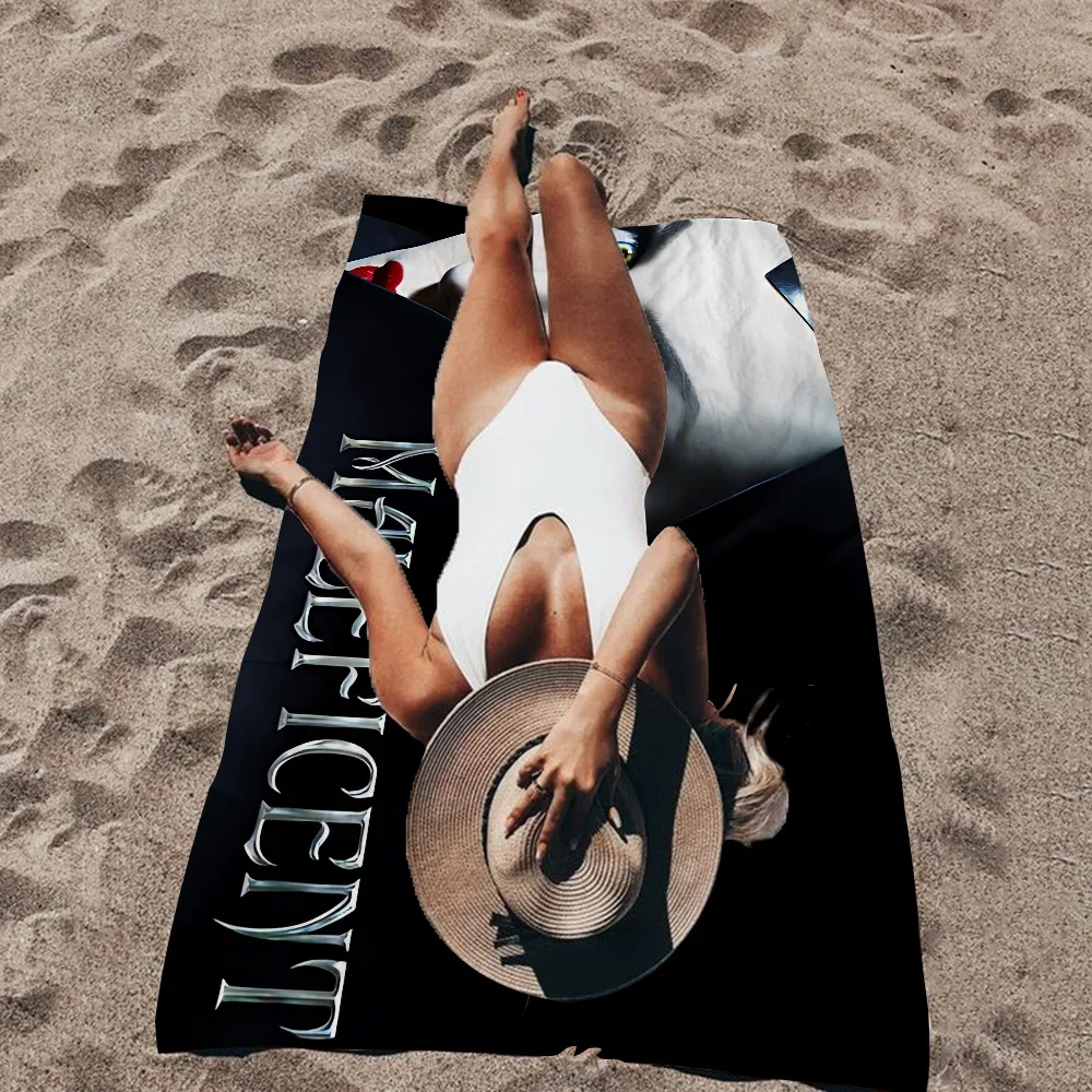 Amine M-Maleficent Microfiber Printed Beach Towel Mountain Climbing Yoga Beach Swimming Running Absorbent Soft Towel 2