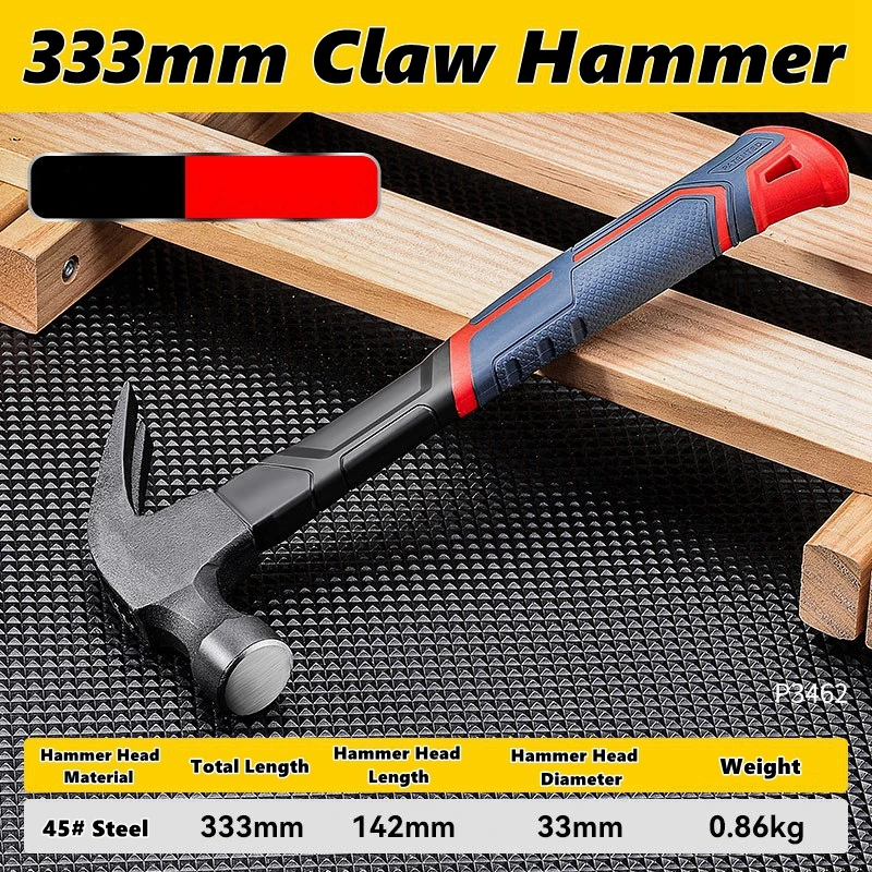 Versatile Lightweight Claw Hammer for Carpentry and Emergency Use