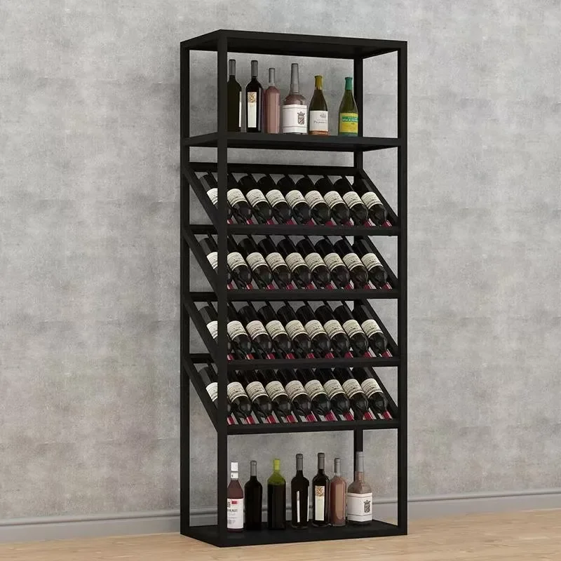 Hot Selling Small Wine Rack Display Stainless Steel Wine Cabinet Display Stand Dining