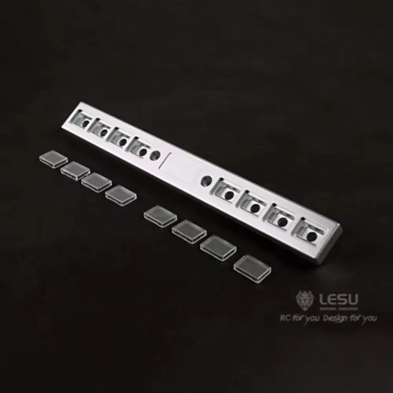 LESU Metall Heckstoßstange Rücklicht für 1/14 TAMIYA King Hauler Globe Liner Grand Hauler Rc Traktor LKW DIY Modellauto Zubehör