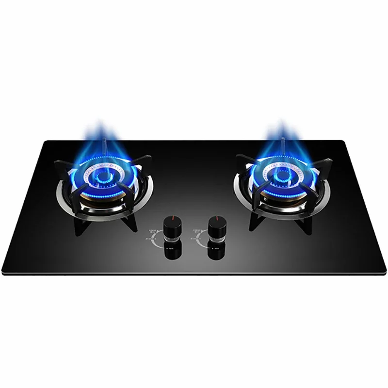 4.2KW Double Head Fierce Fire Stove/Household Desktop Embedded Dual-Purpose Natural Liquefied Gas Stove  /Electronic Pulser 3