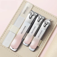 4Pcs Nail Clipper Set Nail Scissors Stainless Steel Portable Manicure Pedicure Tool Professional Fingernails Toenails Care Tools 1