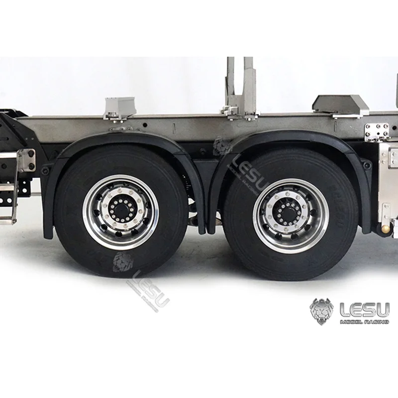 LESU 1/14 Scale FH16 Full Metal Chassis 6*6 for RC Dumper Tipper Timber Truck Model Motor Light With Bucket Toy TH20321 4