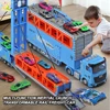 Large Inertia Track Truck Set | Foldable Track Storage | Launching Alloy Flying Car | Competition Game Boy Toy Gift