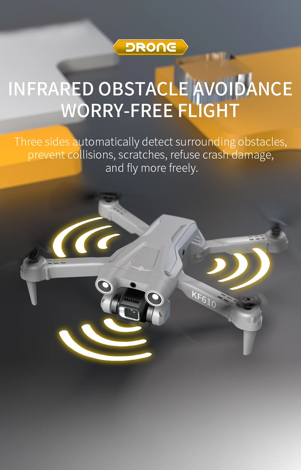 KF610 Drone, dronc infrared obstacle avoidance kf61