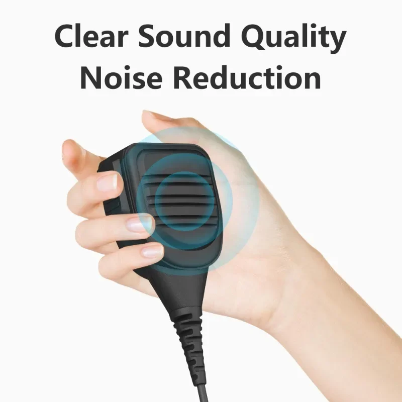 PMMN4021A Handheld PTT Speaker Microphone Compatible with Motorola GP328 GP338 G
