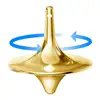 Metal Spinning Tops Alloy Gyro Silver Steel Novelty Spin Forever Mini Desk Table Fun Spinner Toy Game Gifts For Children Adult 1