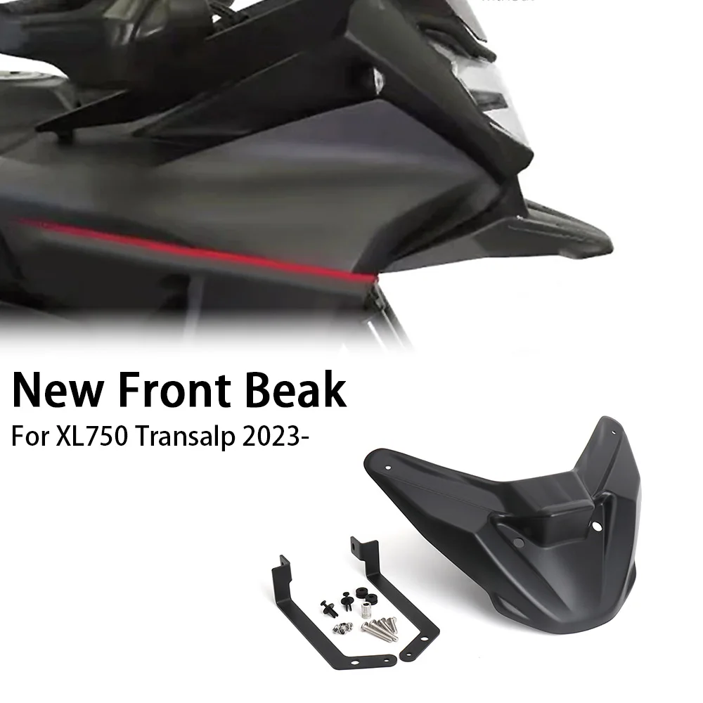 

New For Honda xl750 XL750 Transalp Beak Nose Cone Extension Cover Front Wheel Fender Extender Cowl XL 750 TRANSALP 2023 2024