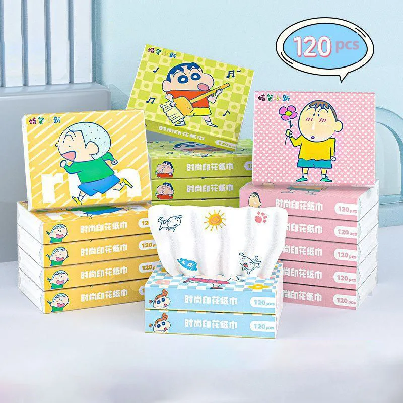 

Новый милый кавайный карандаш Shin-Chan, бумажная салфетка с принтом, маленькая упаковка, школьный выпуск, мультяшный подарок для девочек