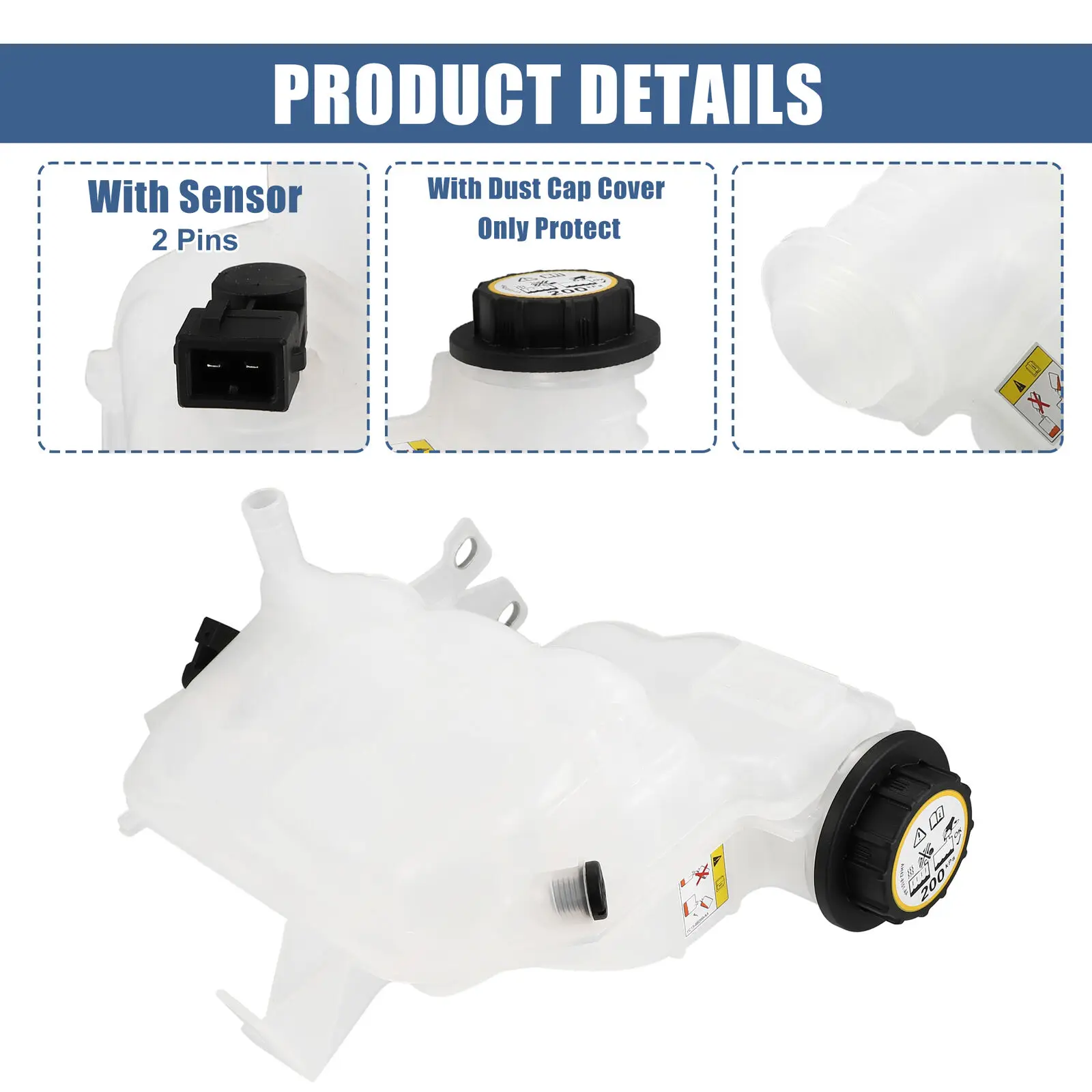 Coolant Bottle LR060349 FK728K218AA For LAND ROVER DISCOVERY SPORT L55 車冷却液リザーバー水膨張タンク Compatible With Land For Rover For Discovery LV L3