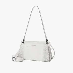 Crocodile Pattern Fashion Underarm Bag 2024 New Versatile Crossbody Bag Real Leather Bag Famous Brand Small Square Bag Trendy