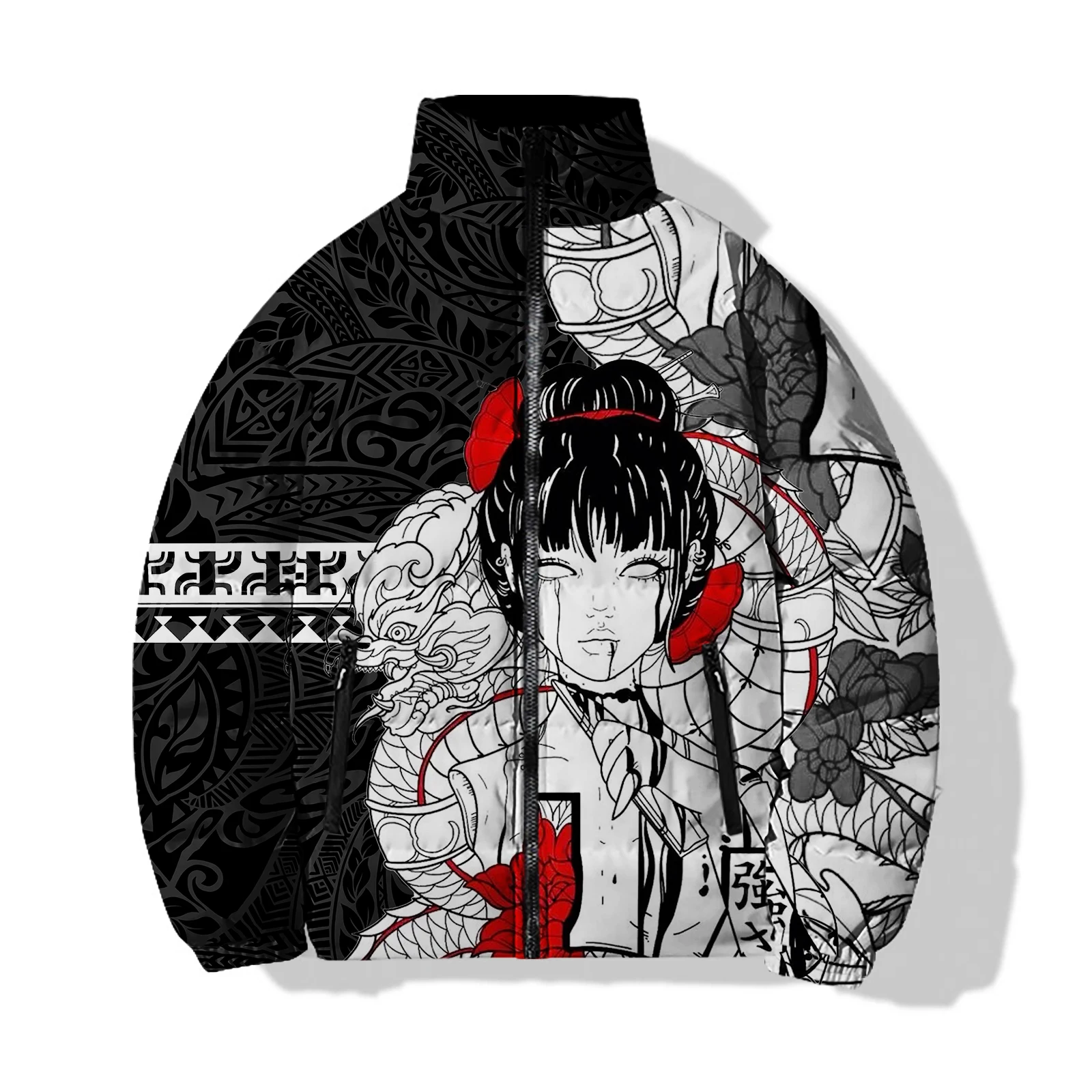 thumbnail image 1 of Abrigo frío de bruja para hombre para invierno Chaquetas para hombre 2024 Parkas con impresión 3D Sudaderas de moda cálidas Diosa fresca Novedad en abrigos de plumón, 1 of 4