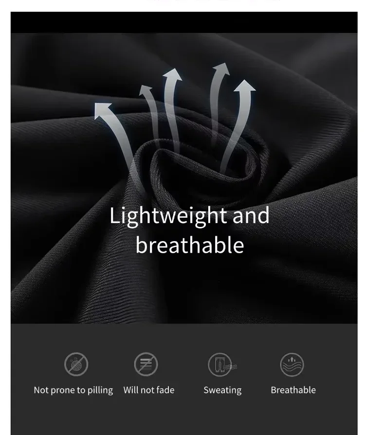 Ice silk pants men's quick drying elastic trend casual pants ultra-thin ice sports