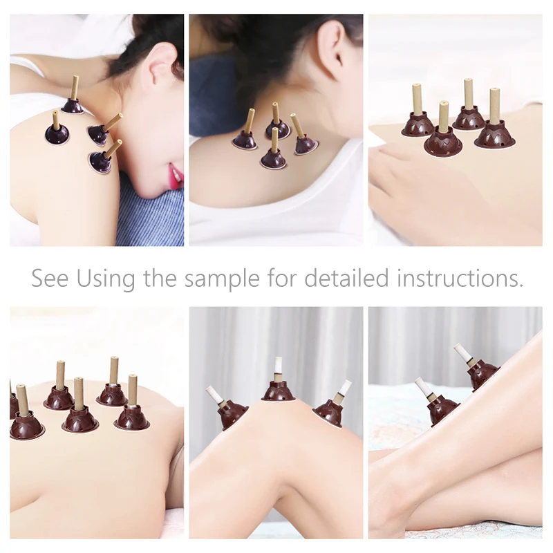 50Pcs Mini Self-adhesive Moxibustion Massage Sticker Moxa Stick Mugwort Roll Artemisia Box Holder Roller